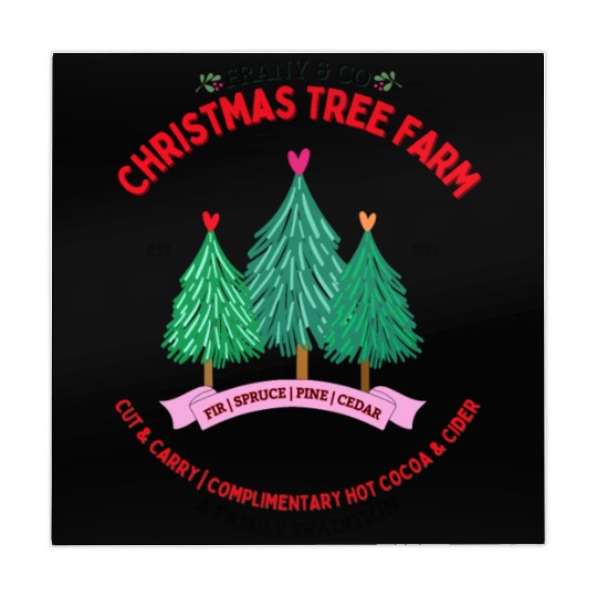 Frany & Co Christmas Tree Farm Mahjong Mats