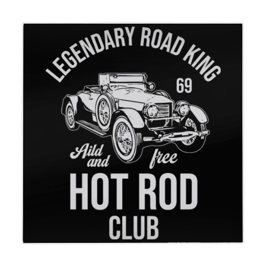 hot rod club, classic car, vintage car Mahjong Mats
