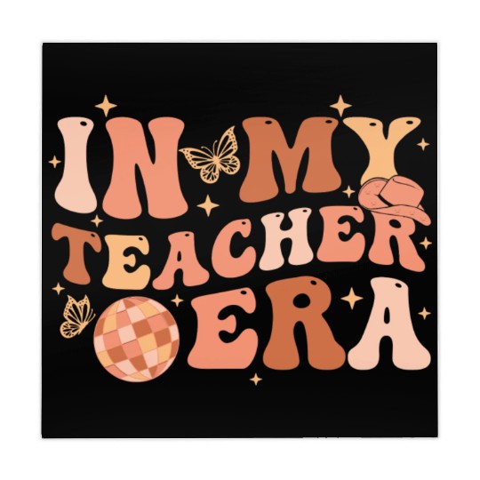 In My Teacher Era Teaching Back To School Groovy Mahjong Mats