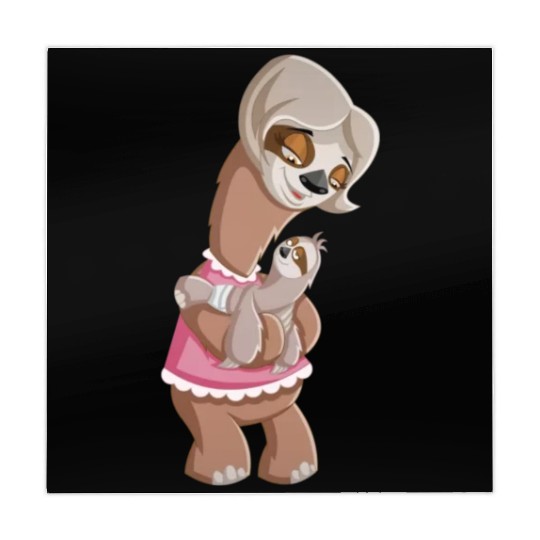 Mummy Sloth and Baby Mahjong Mats