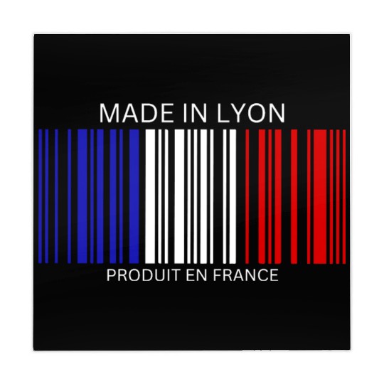 Lyon Barcode France Flag for French People Mahjong Mats