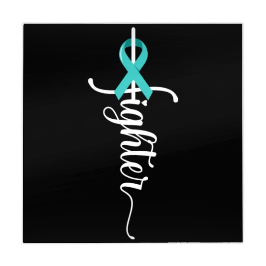 Fighter Christian Cross Warrior Ovarian Cancer Mahjong Mats