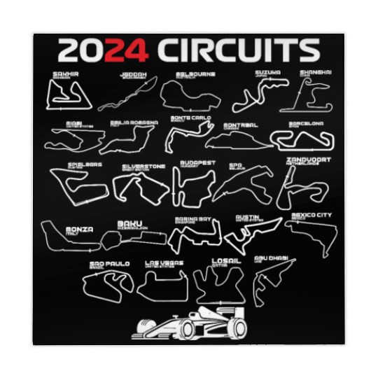 Formula Racing 2024 Circuits Race Car Formula Mahjong Mats