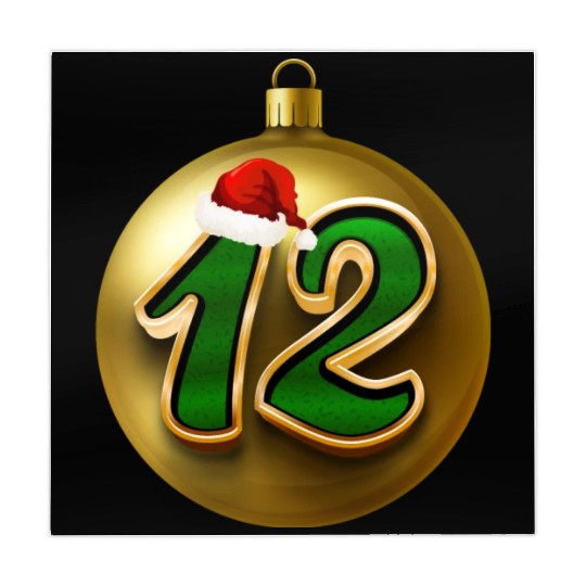 12 Dozen Christmas Balls Decorations - NR Twelve Mahjong Mats