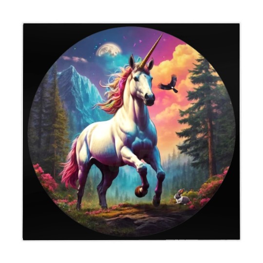 Majestic Rainbow Unicorn Mahjong Mats