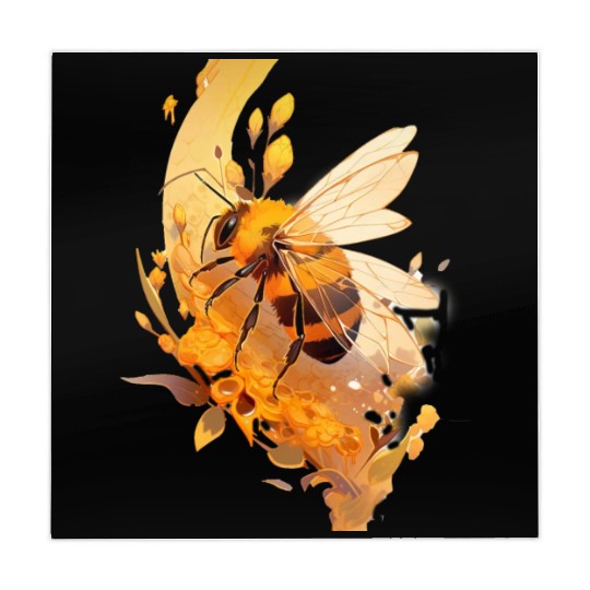 Chibi Honeybee in honey Mahjong Mats