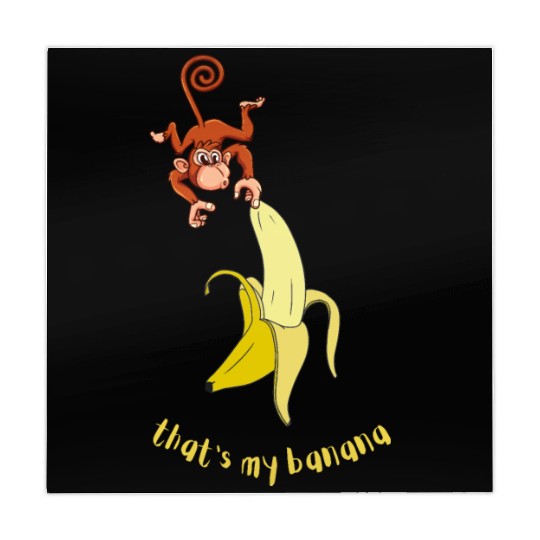 Monkey and Banana funny animal Mahjong Mats