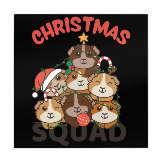 Guinea Pig Christmas Tree Christmas Squad Mahjong Mats