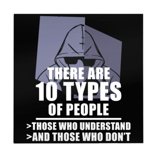 Funny Binary Code Saying Computer Science Programm Mahjong Mats