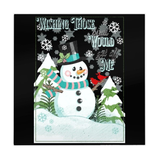 Funny Cranky Snowman Mahjong Mats