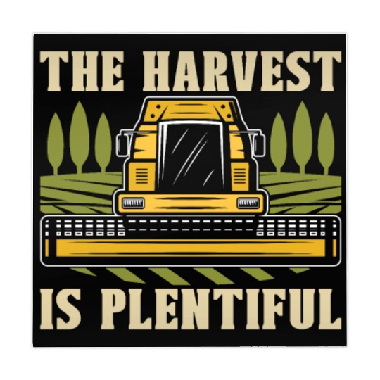 The Harvest Is Plentiful Farming Combine Harvester Mahjong Mats