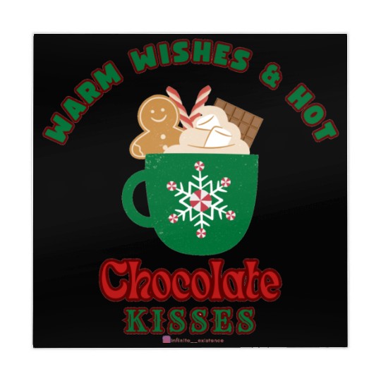 Warm Wishes & Hot Chocolate Kisses Greetings Mahjong Mats