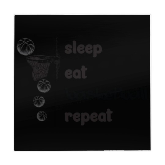 Basketball Coach Sleep Eat Basketball Repeat Mahjong Mats