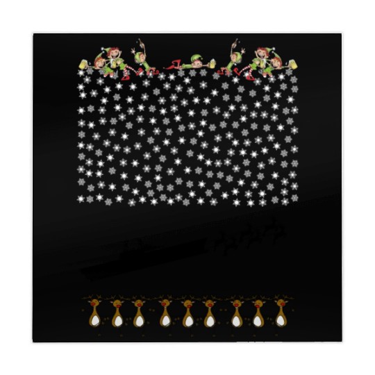 Wasp helicopter dock christmas reindeer jumper Mahjong Mats