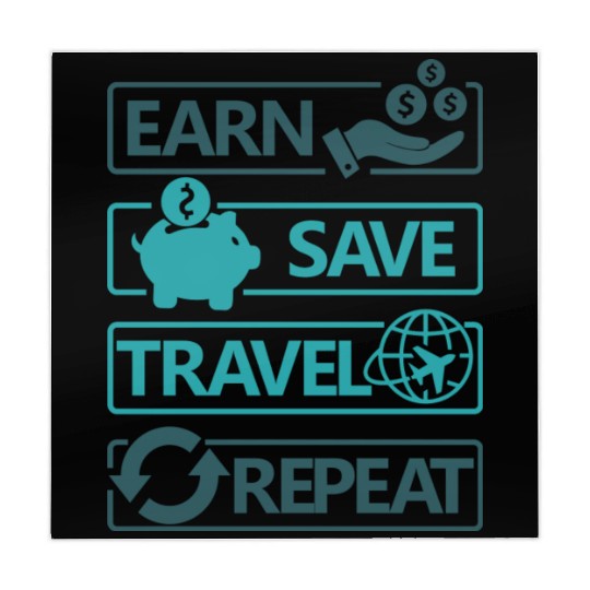 Earn Save Travel Repeat Design For Travelers Mahjong Mats
