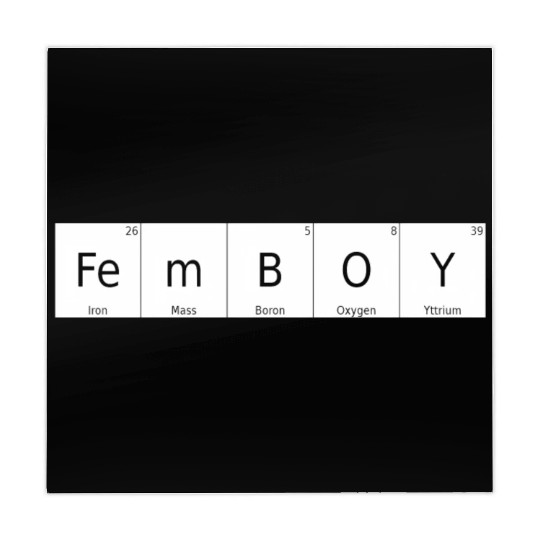 Periodic Table Chemical Element Femboy Bigender Si Mahjong Mats
