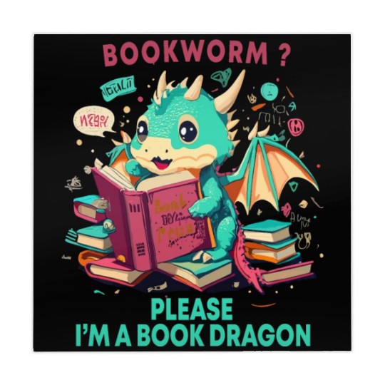 bookworm Please I'm A Book Dragon, Unisex graphic Mahjong Mats