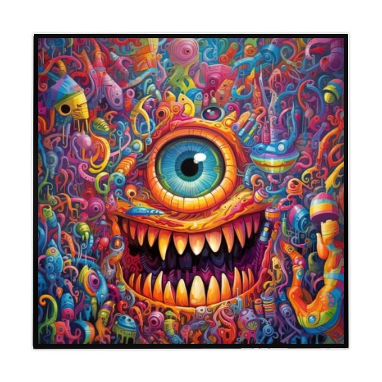 Going On a Little Trip - Cyclops and Teeth Psyched Mahjong Mats