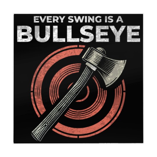 Axe Throwing Axe Thrower Lumberjack Funny Bullseye Mahjong Mats