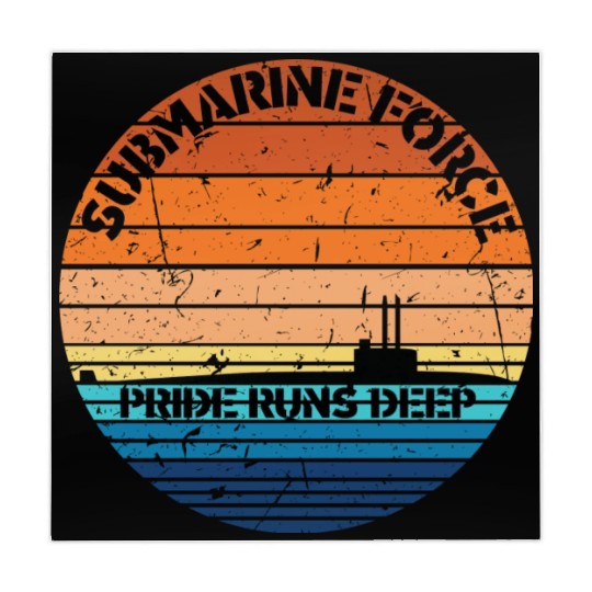 Sunset Navy Submarine Force Pride Runs Deep Mahjong Mats