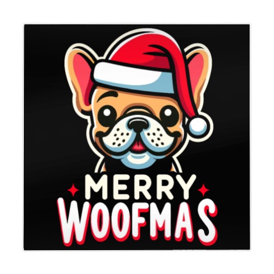Xmas Dog Merry Woofmas Christmas French Bulldog Mahjong Mats