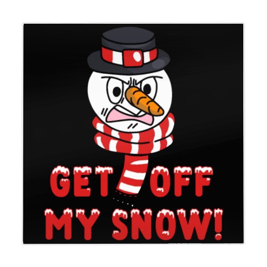 Snowman Angry Get OFF my Snow! Funny Mahjong Mats