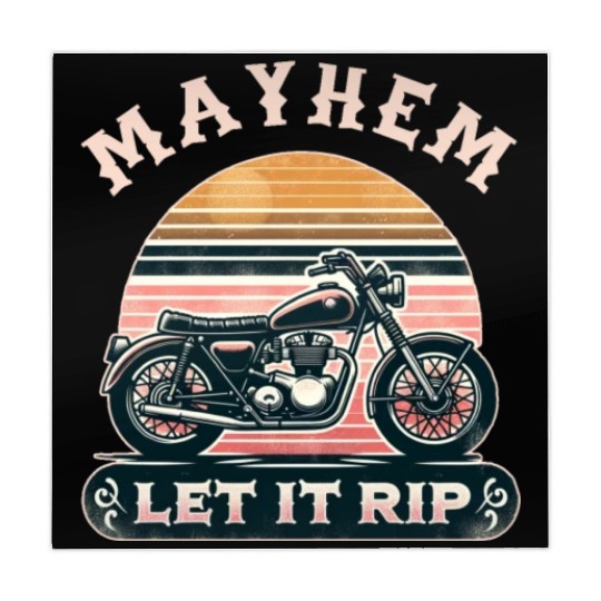Unleash Chaos with Mayhem Let It Rip Graphic Wear Mahjong Mats