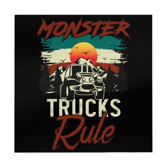 Monster Trucks And Mountain Adventures Mahjong Mats