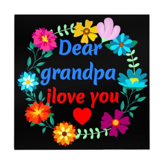 Dear Grandpa, i Love You - Grandad Flowers Mahjong Mats