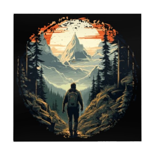 Forest nature trekking adventure Mahjong Mats