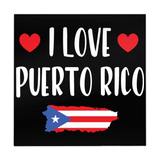 I Love Puerto Rico pride heart Mahjong Mats
