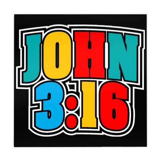 John 3:16 Love Jesus Bible Text Christian Mahjong Mats