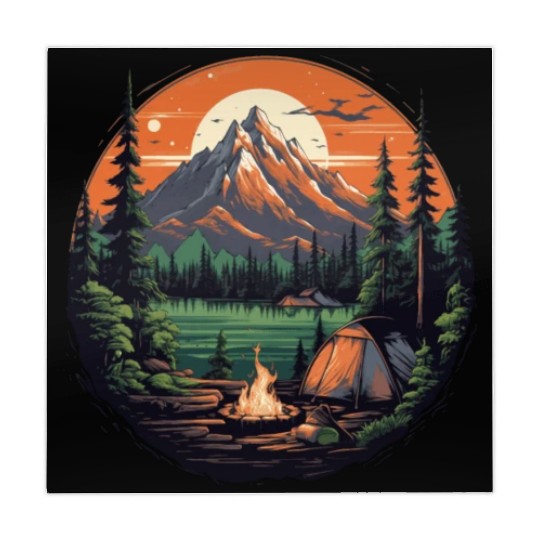 Forest nature trekking adventure Mahjong Mats