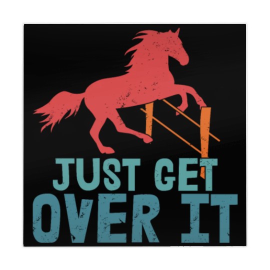 Just Get Over It Horseback Riding Girl Mahjong Mats