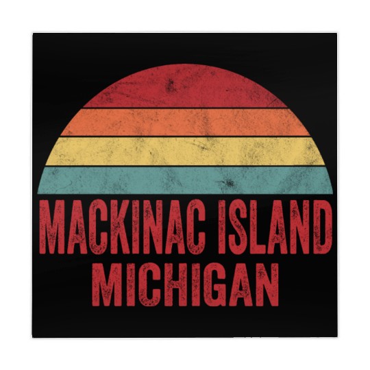 Vintage Mackinac Island Michigan Mahjong Mats