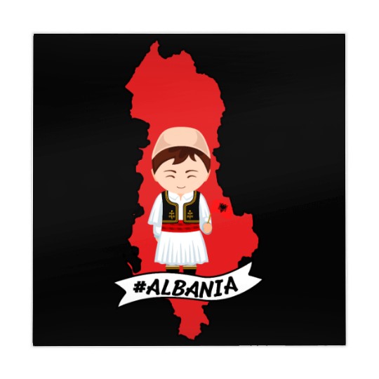 Albania Flag Map (Boy) Mahjong Mats
