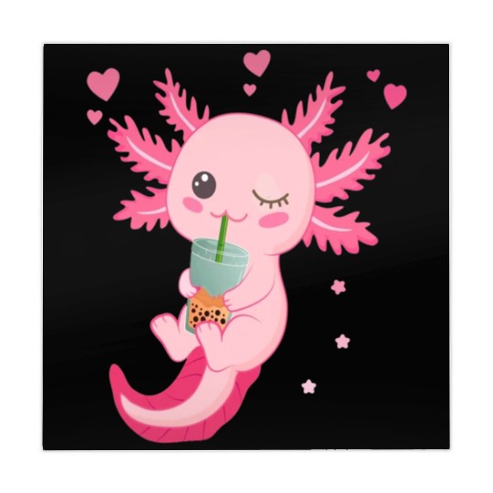 Boba Tea Bubble Tea Milk Tea Axolotl Mahjong Mats