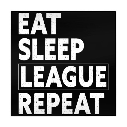 Eat Sleep League Repeat Sports Game Gaming Gift Mahjong Mats
