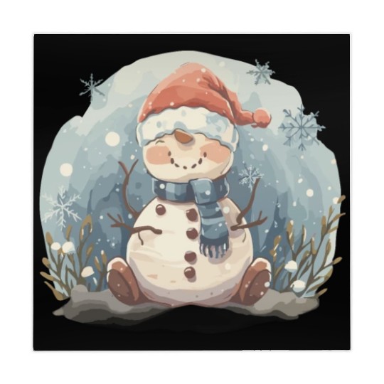 Christmas Golf Snowman Santa Hat Gift design Mahjong Mats