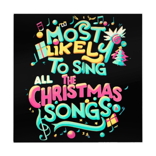 Xmas Most Likely To Sing All The Christmas Songs Mahjong Mats
