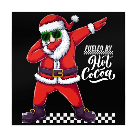 Fueled by Hot Cocoa, dabbing Santa Mahjong Mats