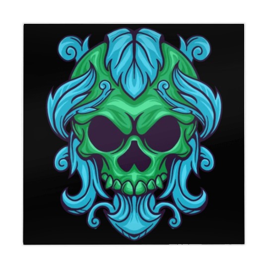 Green skull Mahjong Mats