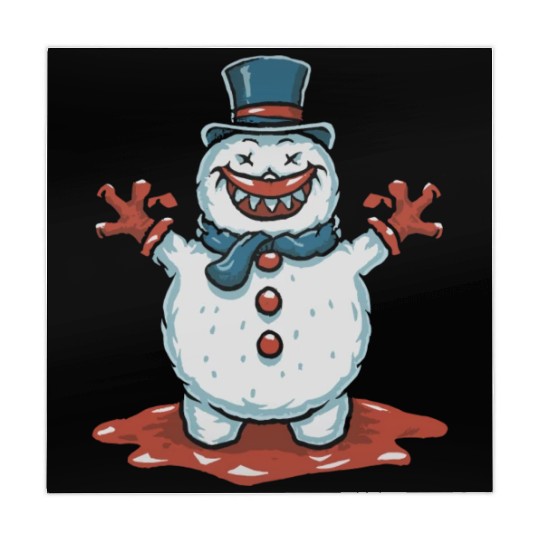 frosty snowman creepy Mahjong Mats