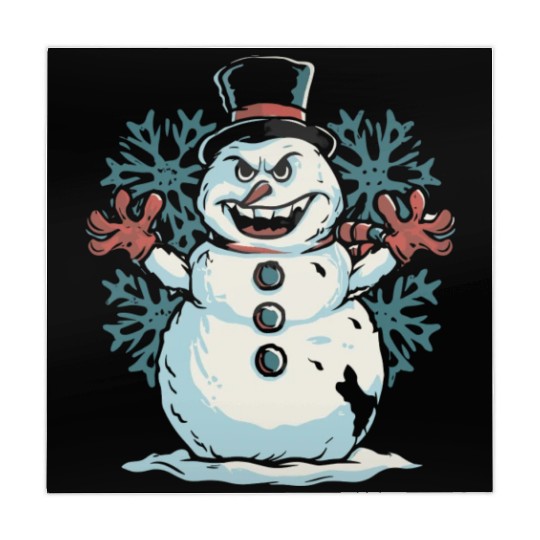 frosty snowman creepy Mahjong Mats