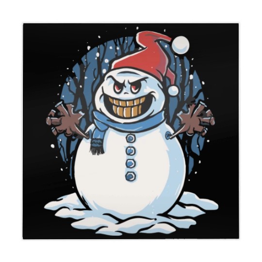 frosty snowman creepy Mahjong Mats