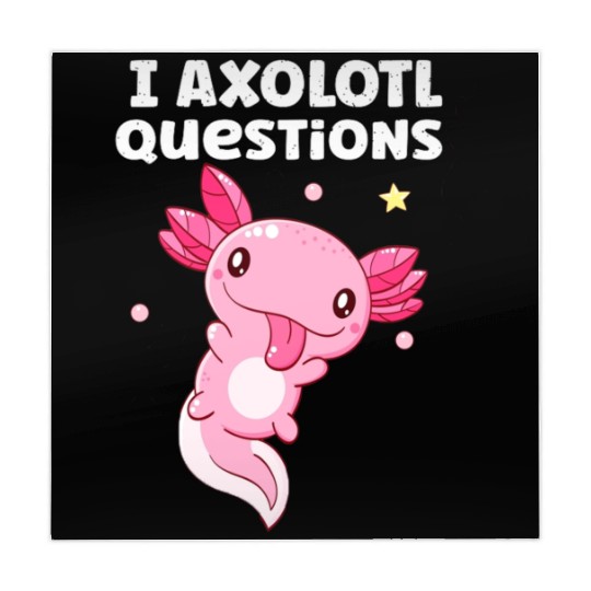 I Axolotl Questions Axolotl funny Axolotl Retro Mahjong Mats
