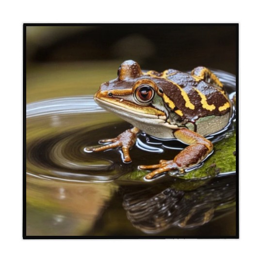 Rain frog" cute crazy leopard frog Mahjong Mats