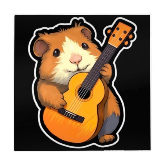 Guinea Pig with Guitar for a Guinea pig owner Mahjong Mats