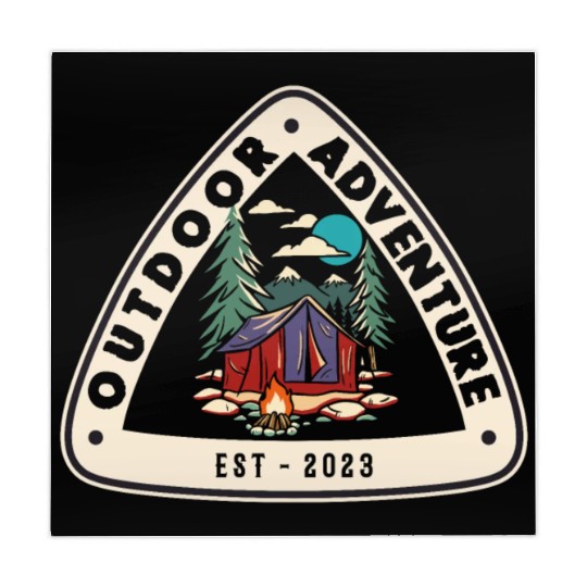 Outdoor Adventure Camper Camping Campfire Tent Mahjong Mats