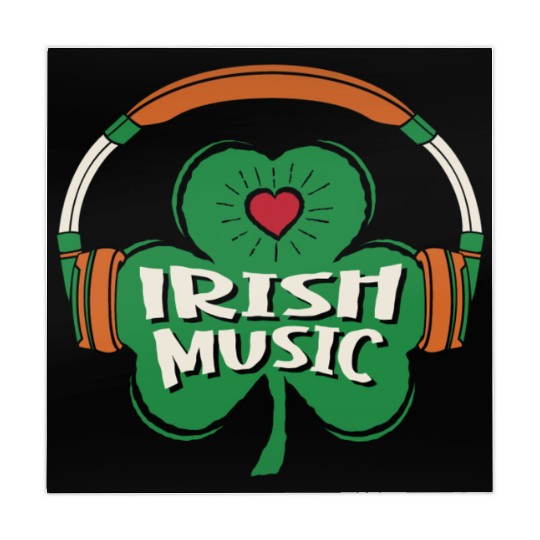 Irish Music Shamrock Headphones St Patrick s Day Mahjong Mats